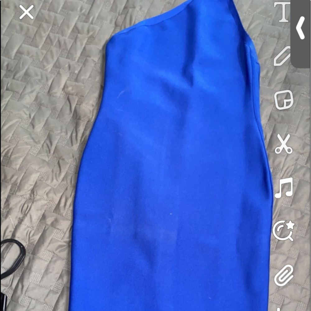 One shoulder bandage dress
